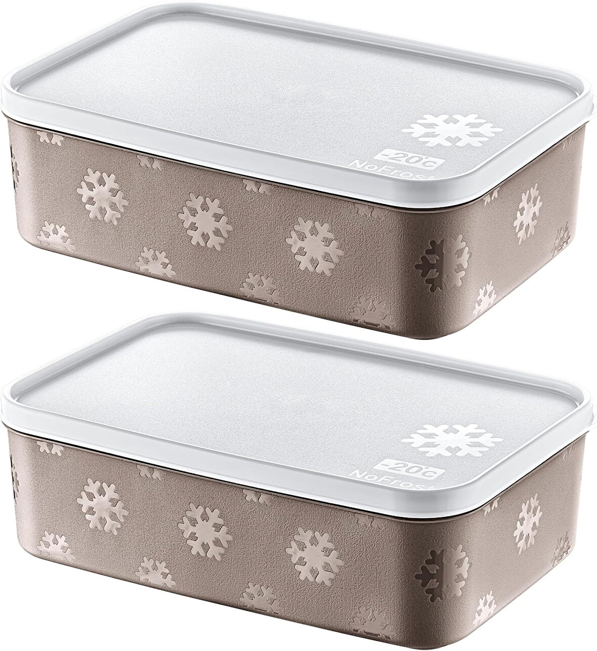 2'Li Set No Frost Saklama Kabı Terra 1600 ML