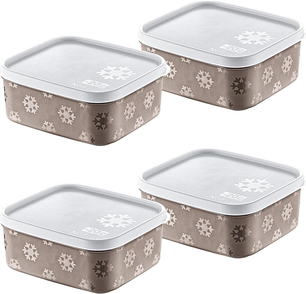 4'Lü Set No Frost Saklama Kabı Terrra 700 ML