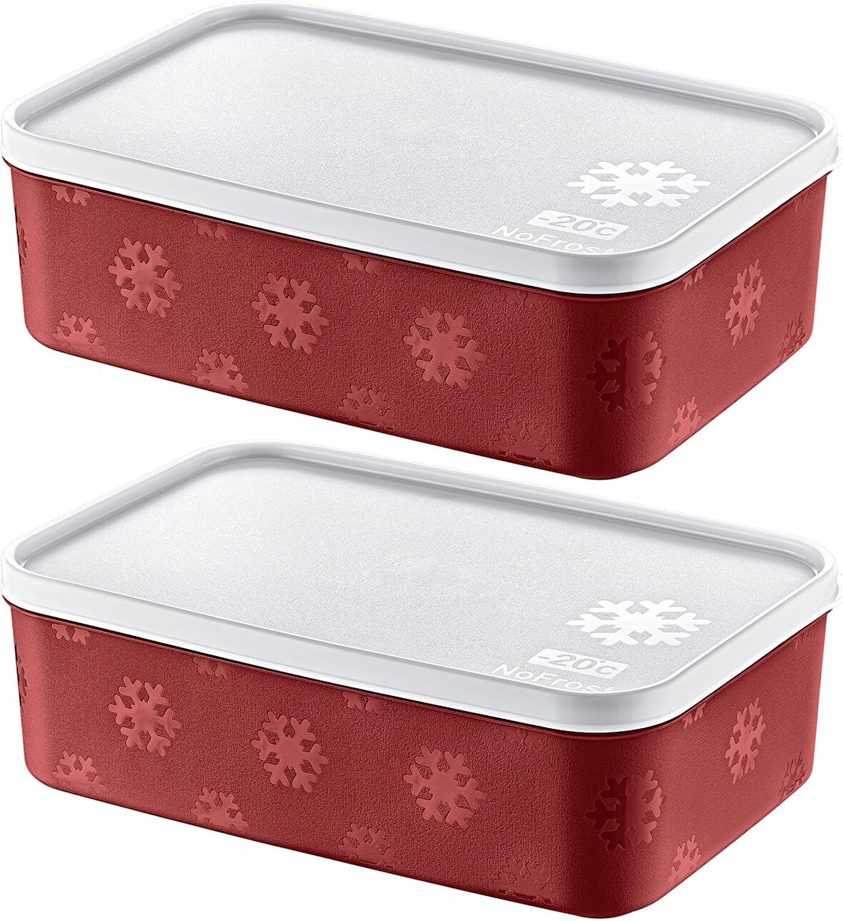 2'Li Set No Frost Saklama Kabı Carmen 1600 ML