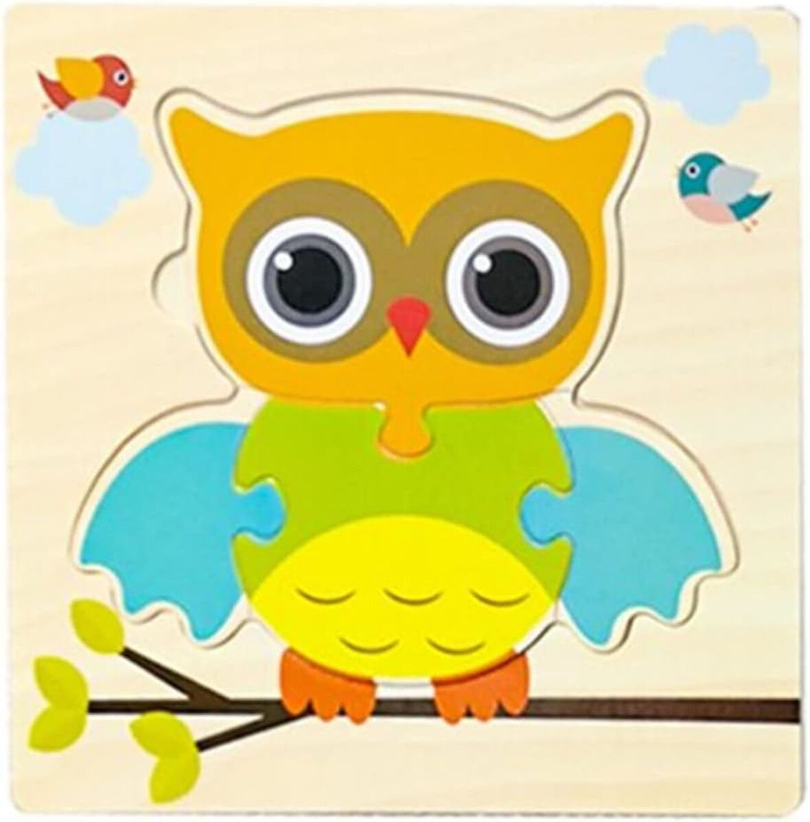 Eğitici Hayvanlar Büyük Puzzle Set(baykuş)