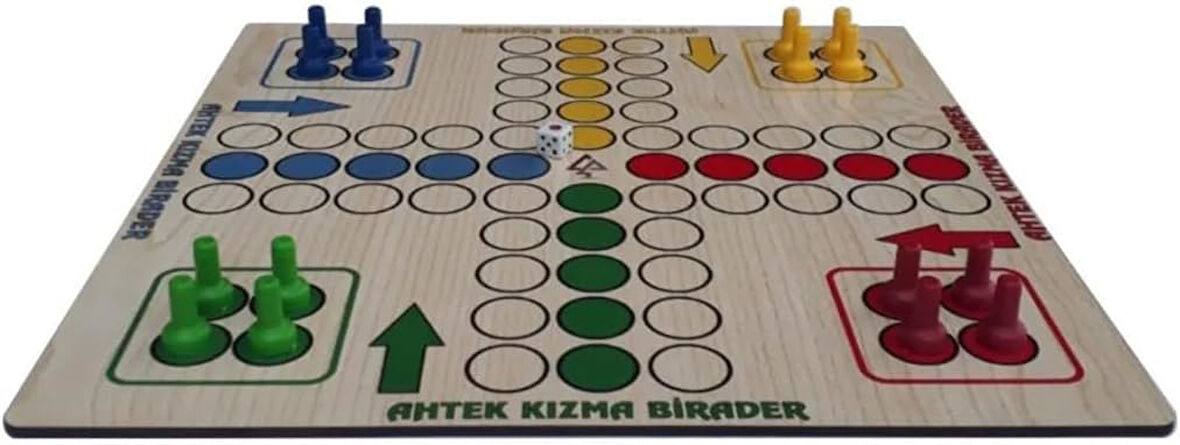 Ludo Ahşap Kızma Birader 2-4 Kişi 3+ Yaş ve Üzeri Strateji Oyunu