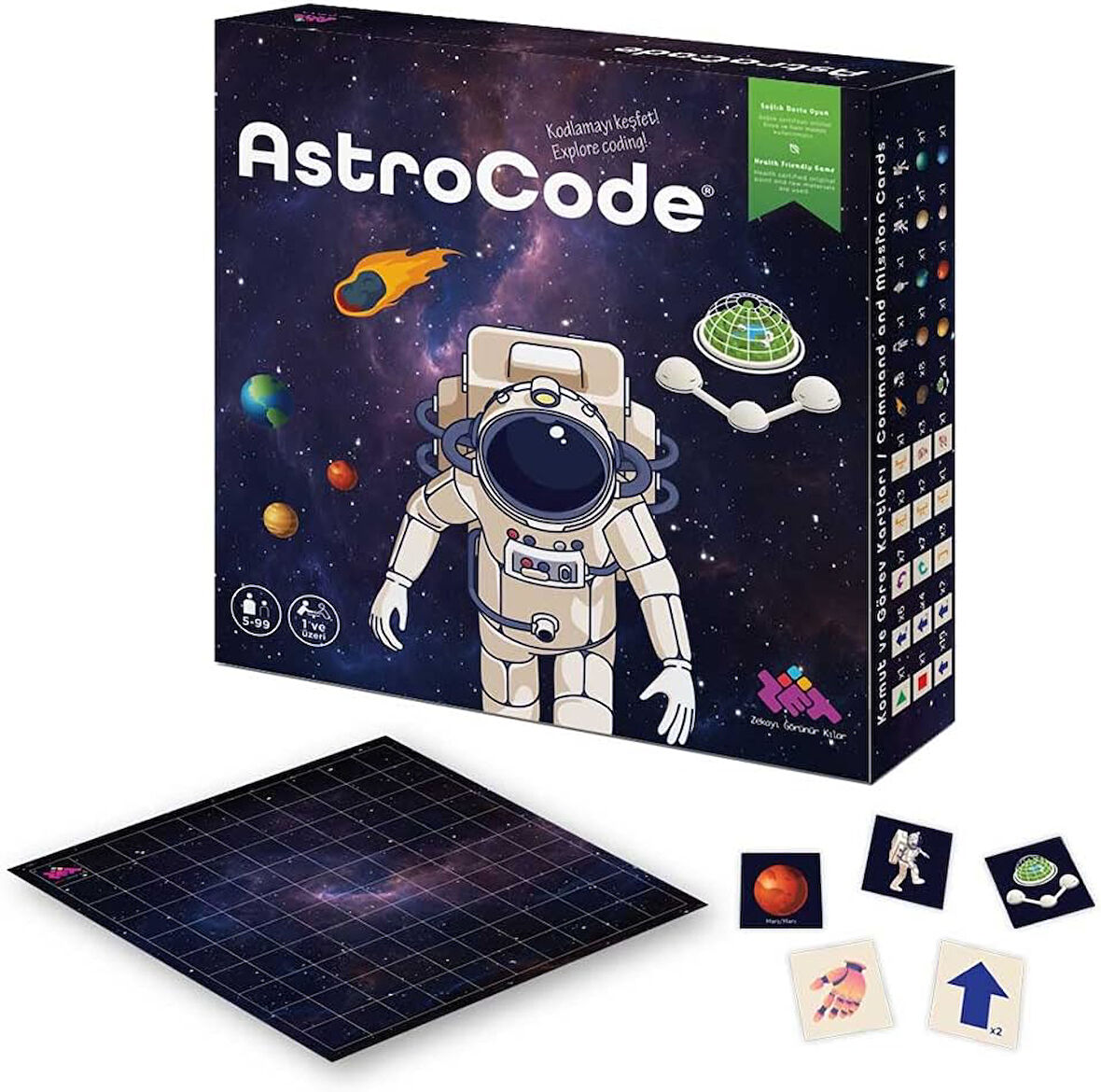 Zeka ASTROCODE Kodlama Oyunu 5+ Yaş 1+ Oyuncu