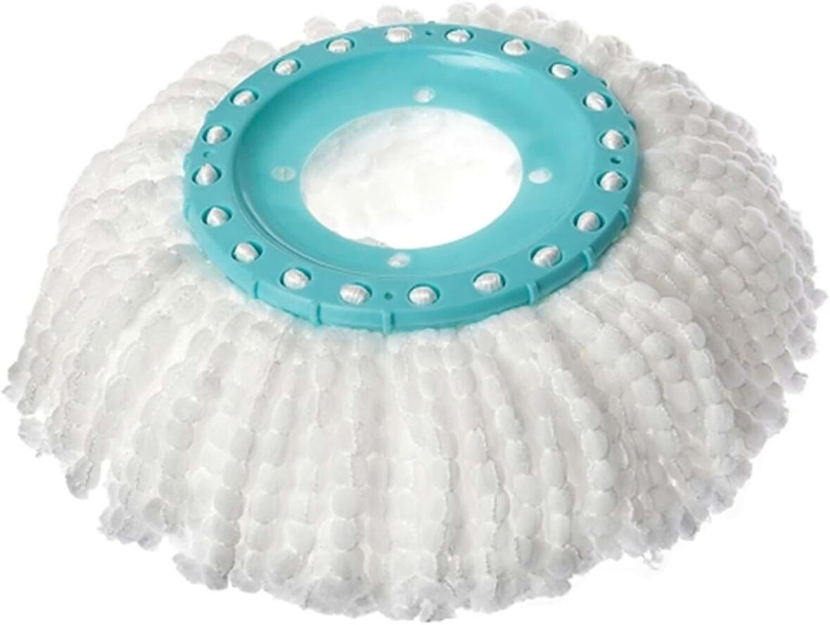 Yedek Döner Başlık - Güçlü Emici Mikrofiber Tüyler, 360° Dönebilen Yedek Mop Ucu, Yer Yüzey Temizliği