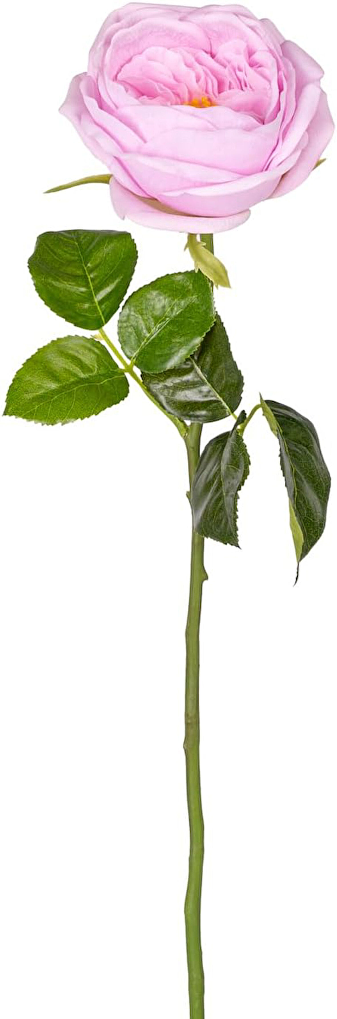 Yapay Çiçek Islak Dokulu Gül Lila 48 Cm.