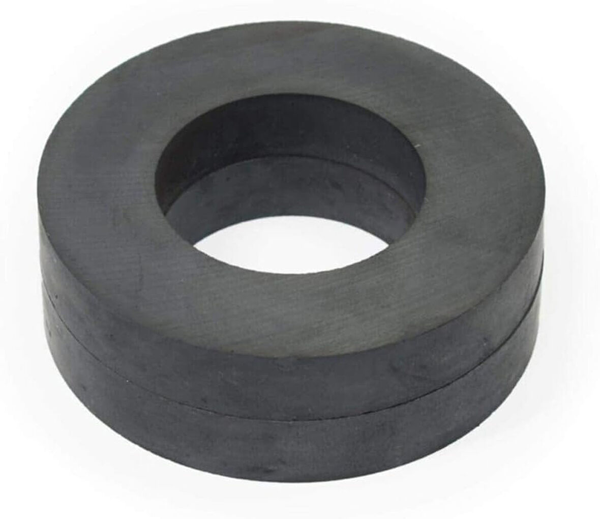 Magneteksan Ferrit - Halka Seramik Siyah Kömür Mıknatıs Ø70x32x10 mm (1 Adet)