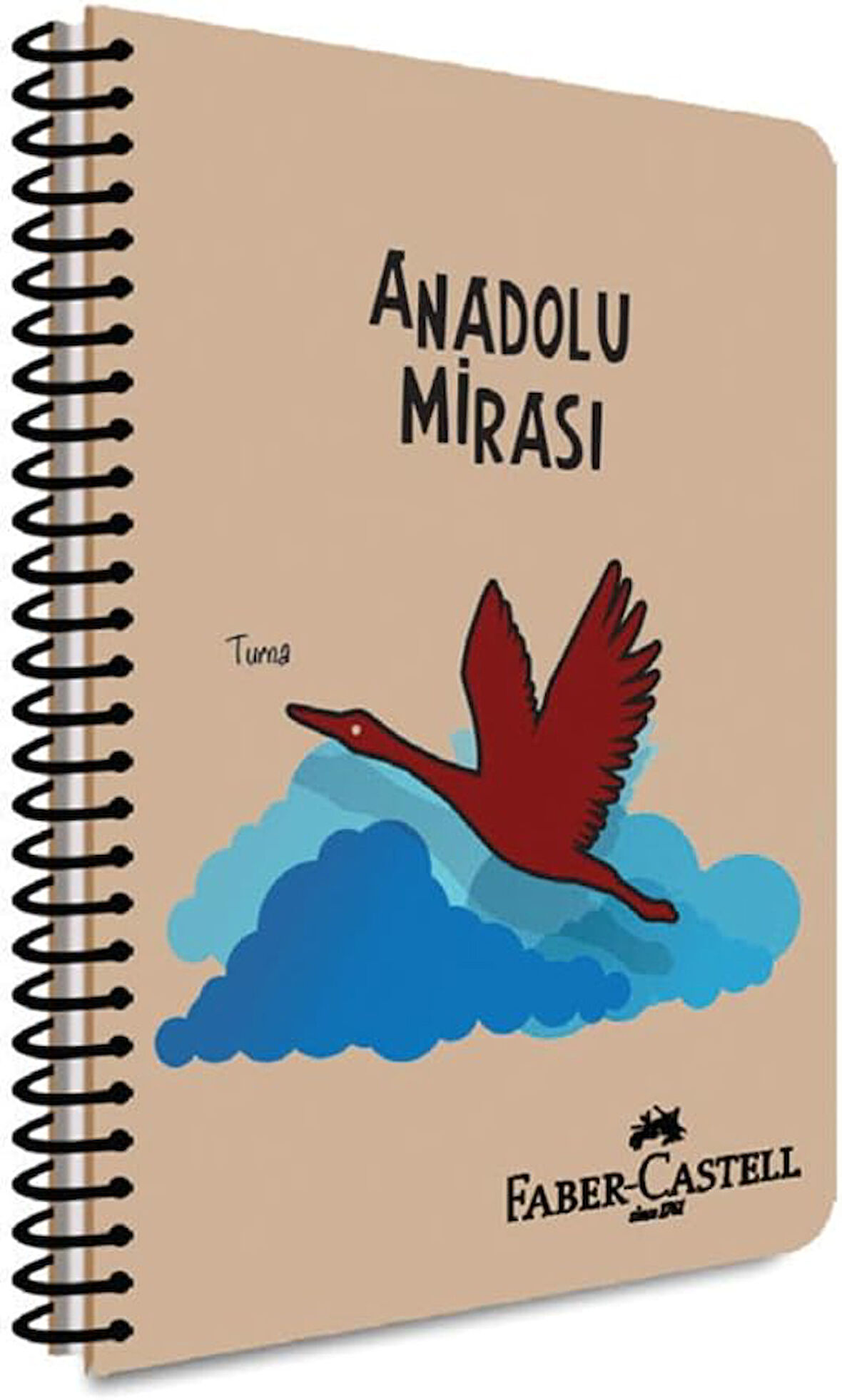 PP Kapak Anadolu Mirası Spiralli Defter 100 Yaprak Kareli