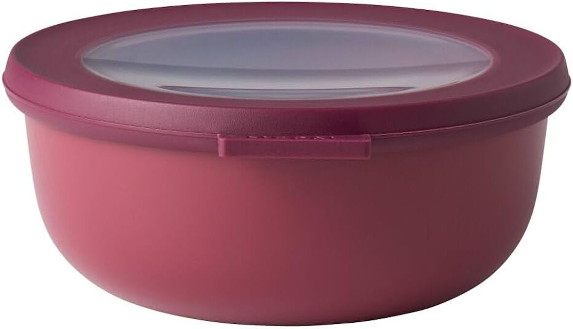 - Multi Bowl Cirqula Round - Kapaklı saklama kabı - Buzdolabı, mikrodalga fırın ve saklama kabı olarak hava geçirmez saklama kutusu olarak uygundur - 750 ml - Nordic Berry