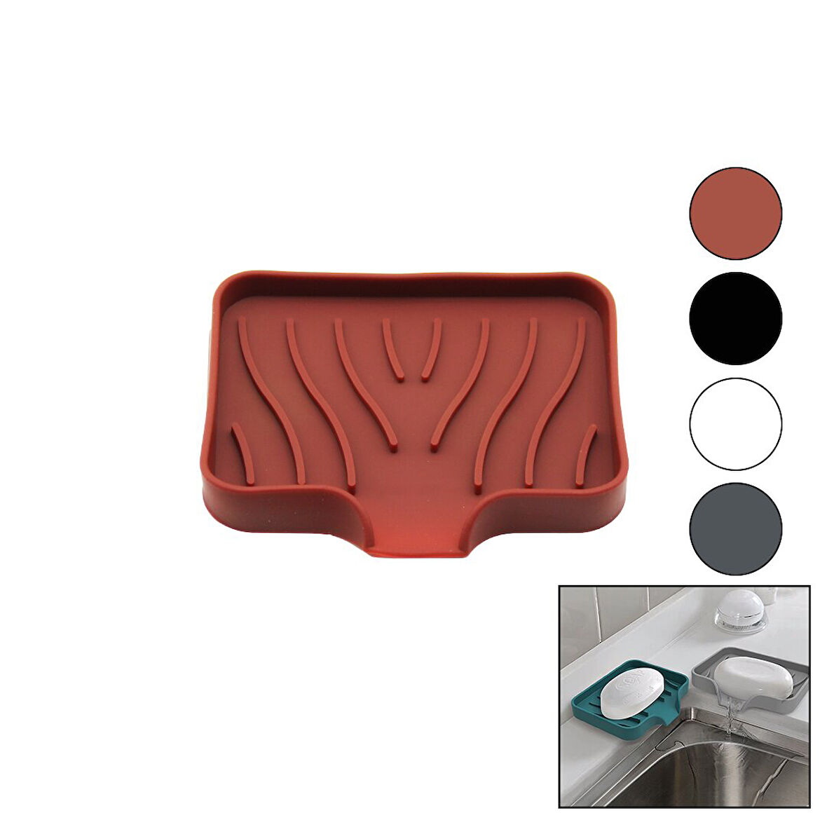 SABUNLUK - SİLİKON MUTK - BANYO SU GİDERLİ - ESNEK - YAPIŞKAN VANTUZBRKT-217941