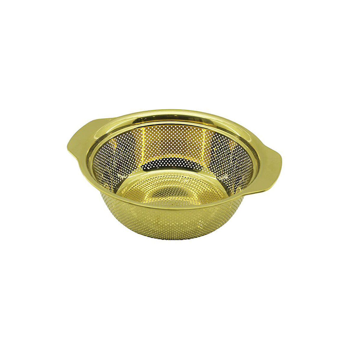23CM   GOLD  PASLANMAZ METAL  SEPET  SÜZGEÇ  KENDİNDEN KULPLU