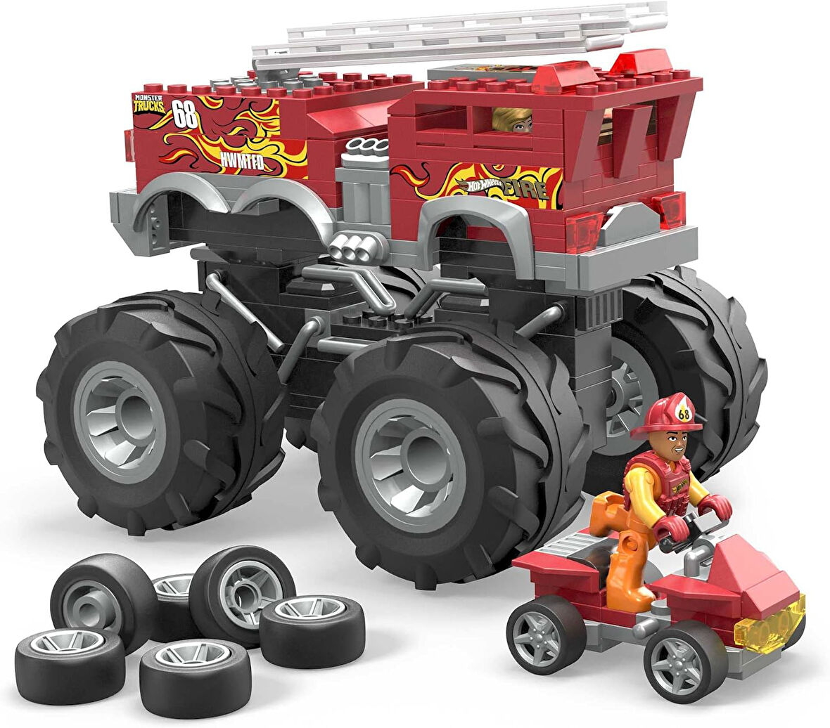 HW 5 Alarm Monster Truck İtfaiye Aracı