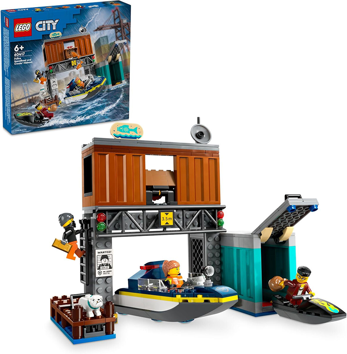 City - Police Speedboat and Crooks' Hideout