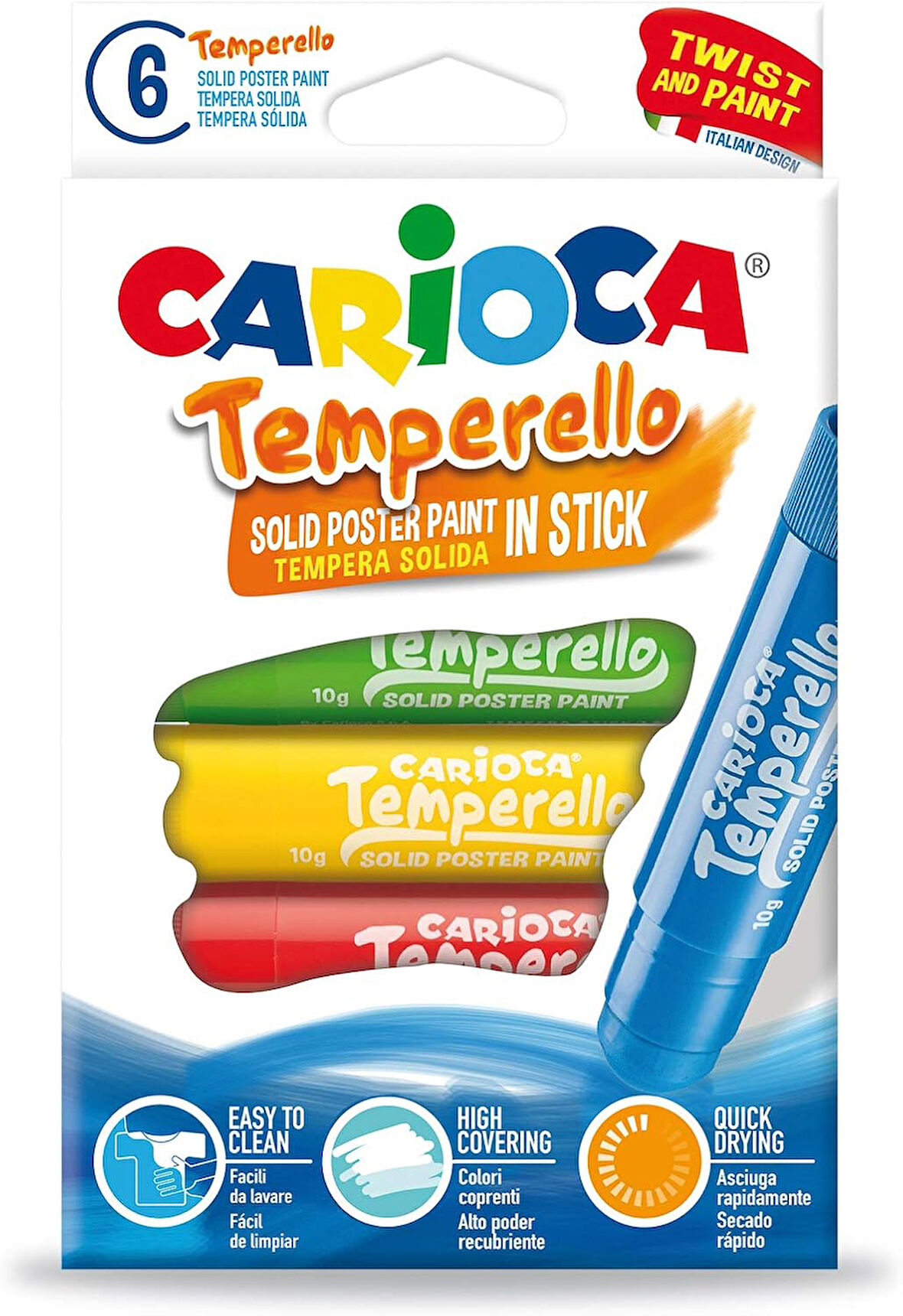 Temperello Stick Poster Boyama Kalemi 6'Li
