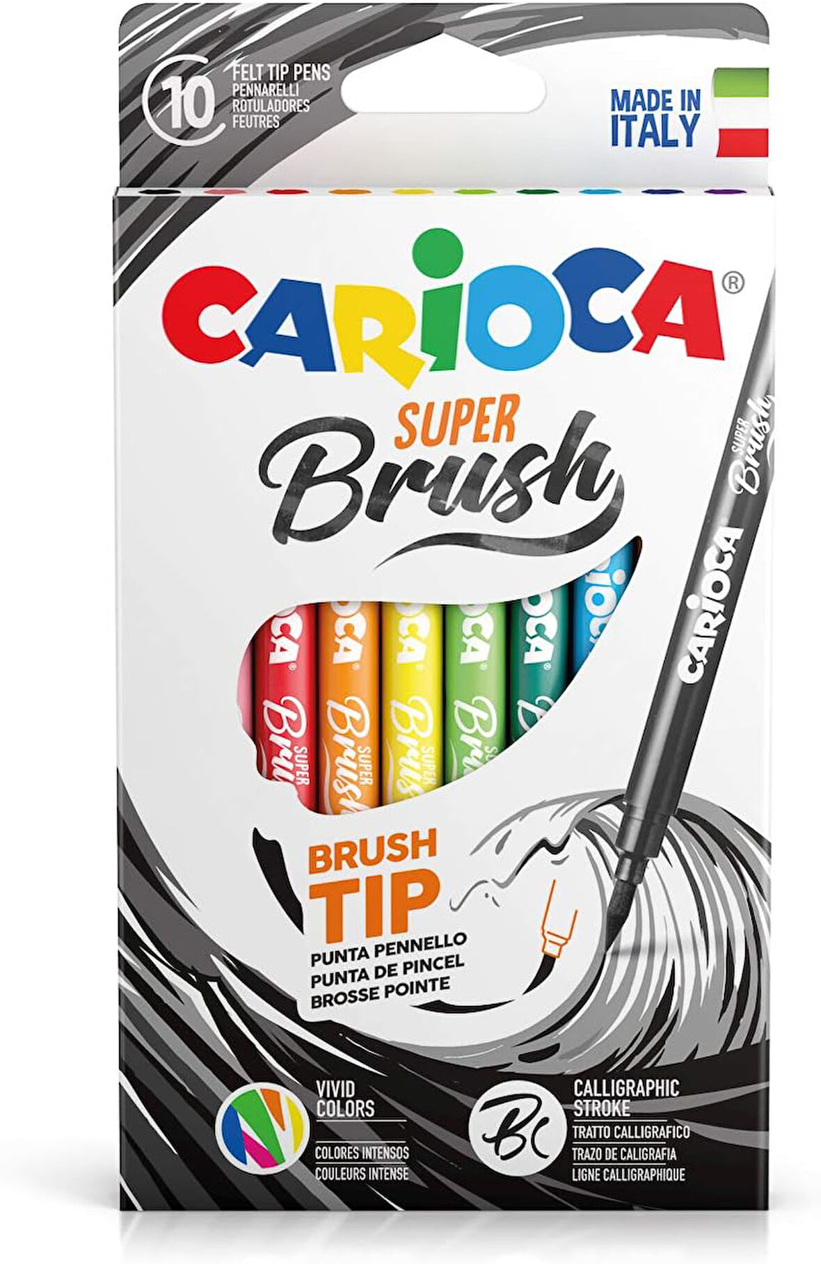 Super Brush Fırça Uçlu Keçeli Boya Kalemi 10'Lu,Nisan 2018