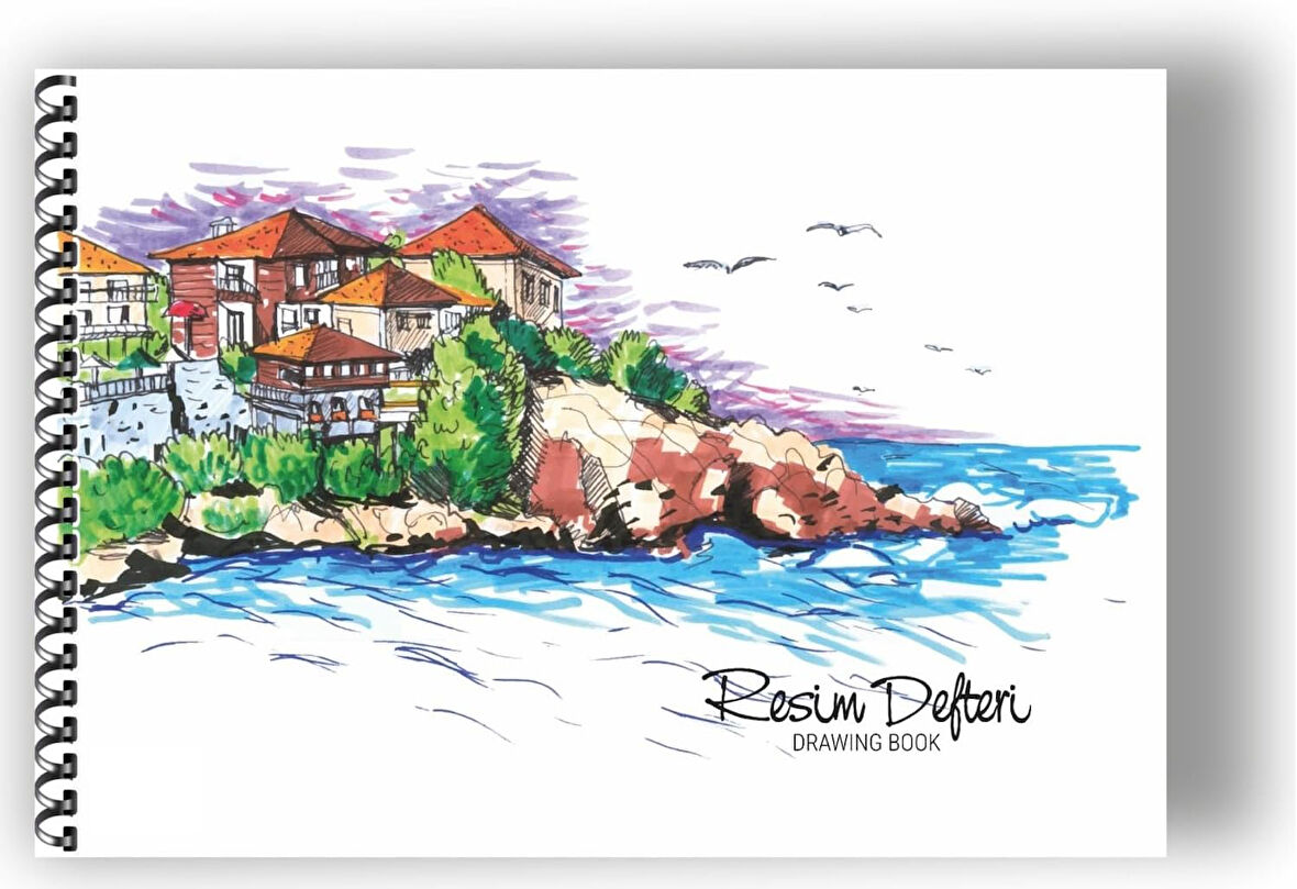 İş Eğitimi 25X35 TELLİ RESİM DEFTERİ
