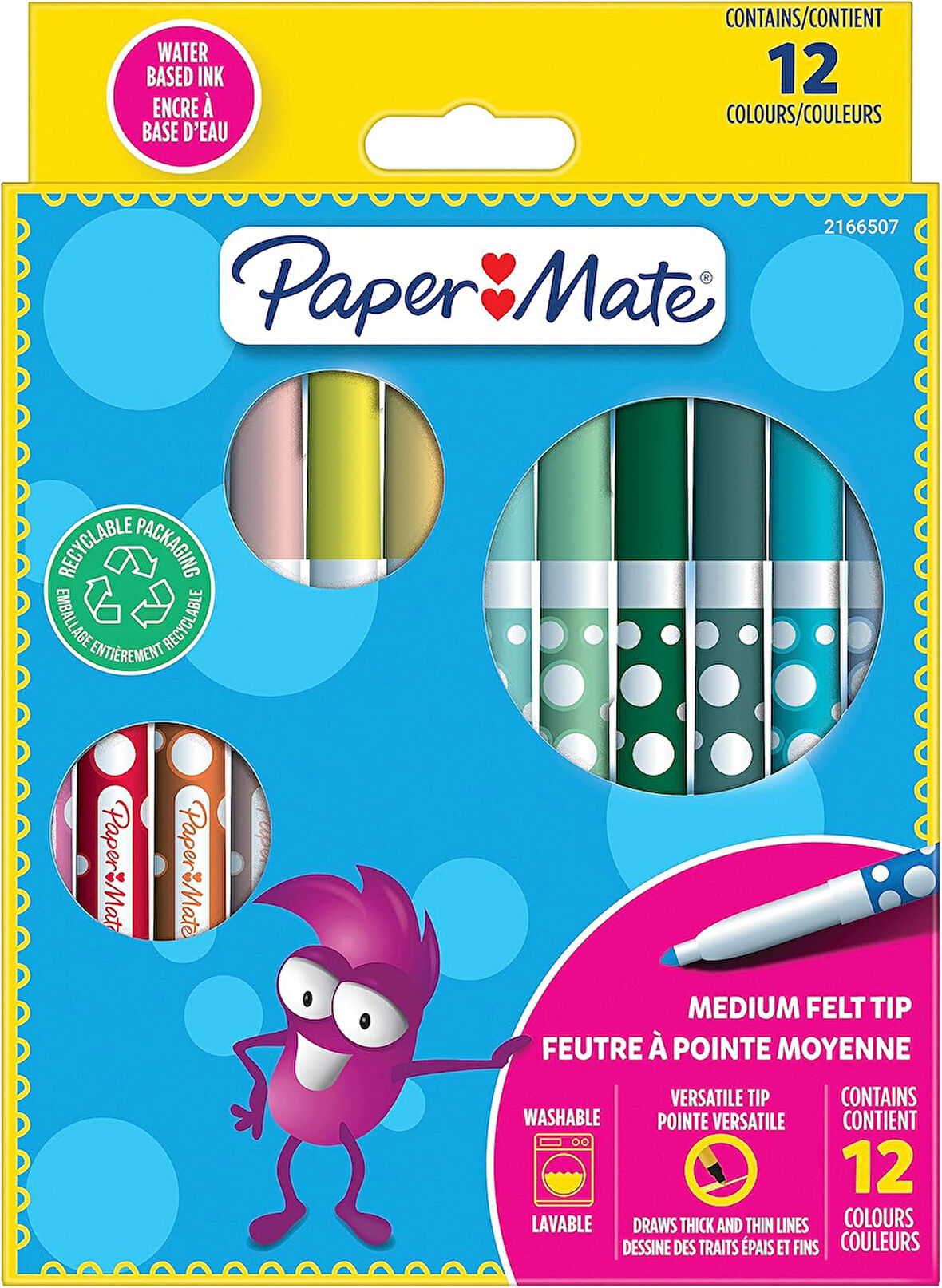Mate Keçeli Boya Kalemi 12'li