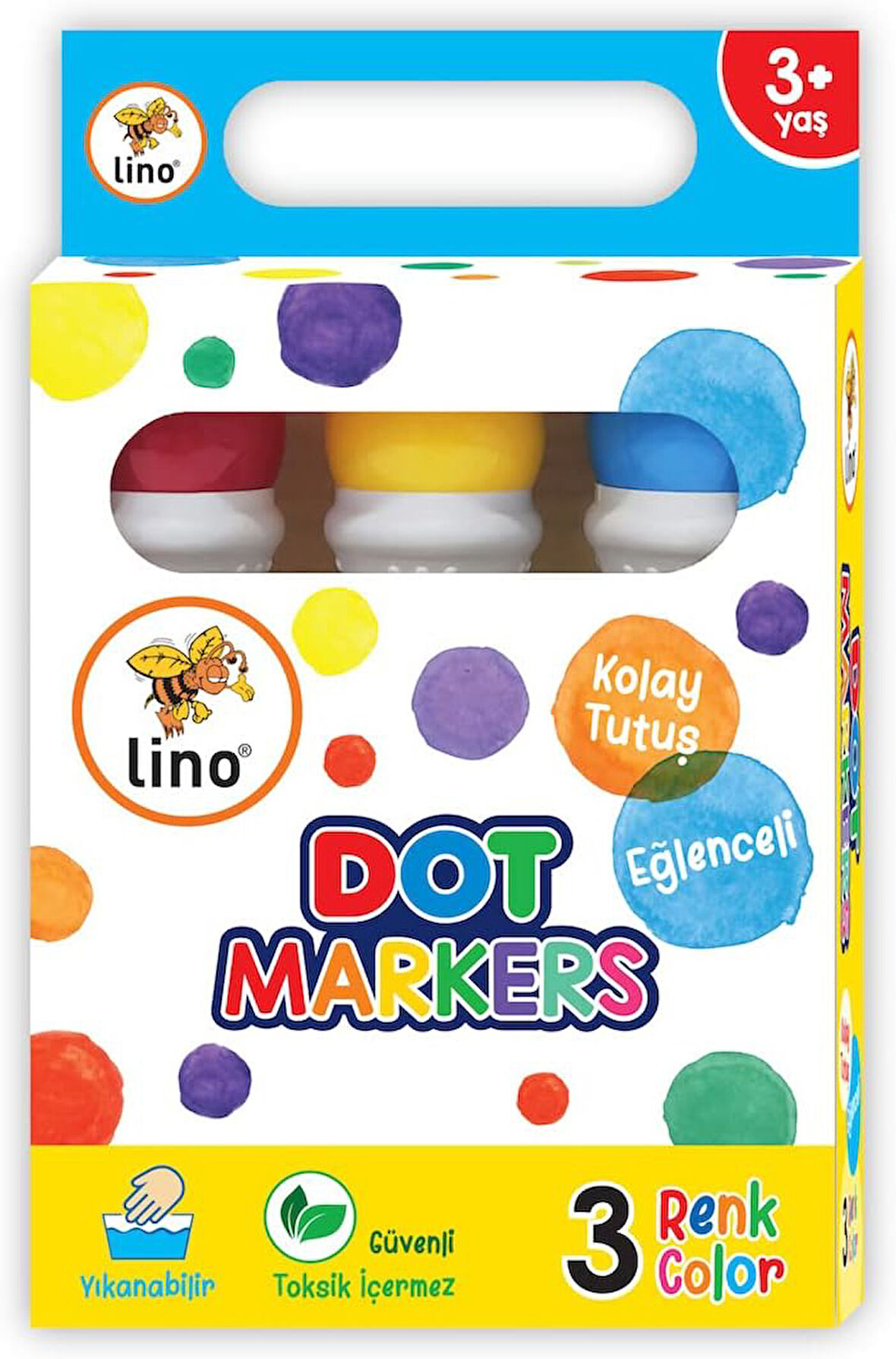 Dot Markers 3' lü Yıkanabilir Boya