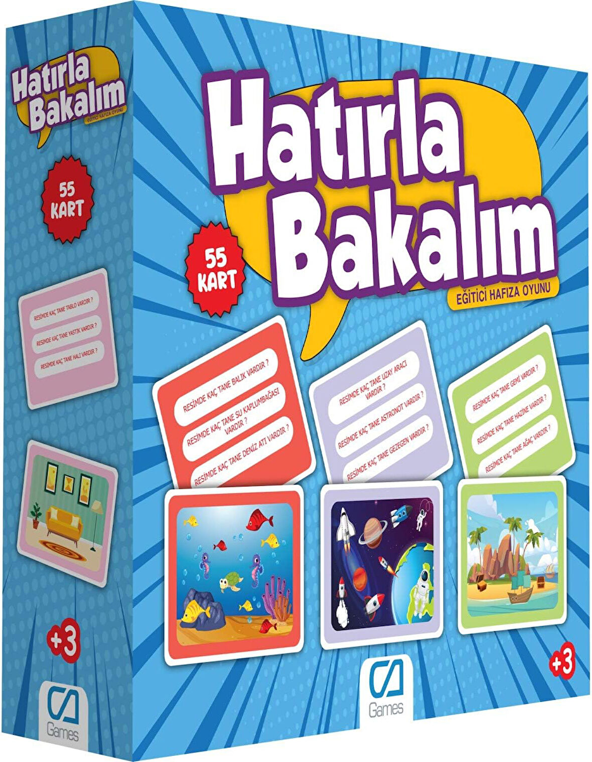 Bakalım Eğitici Hafıza Oyunu Renkli 3+