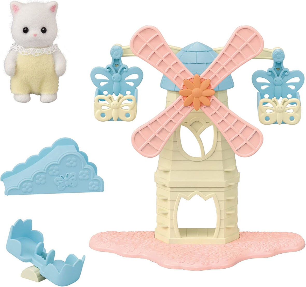 Families 5526 Bebek Yel Değirmeni Parkı - Dollhouse Oyun Setleri Çok Renkli