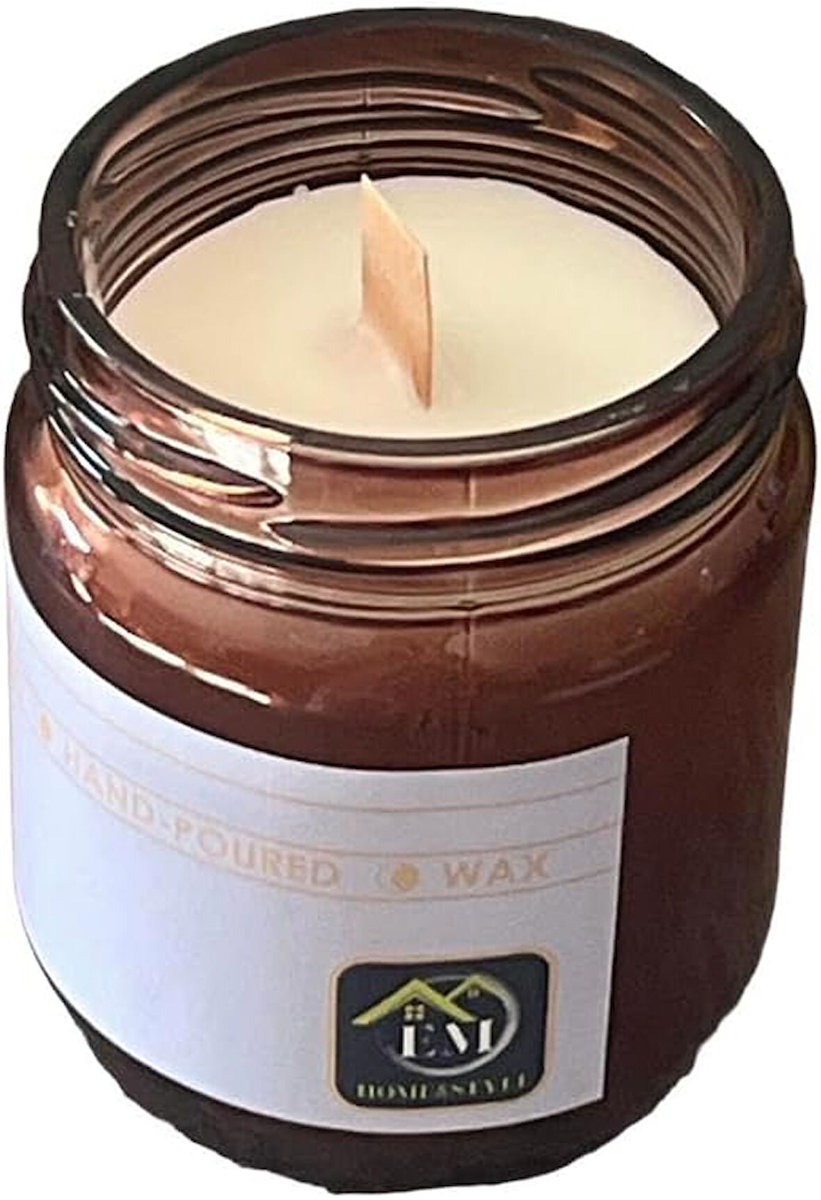 ml Paçuli&Bergamot&Tarçın Kokulu Kavanoz Mum