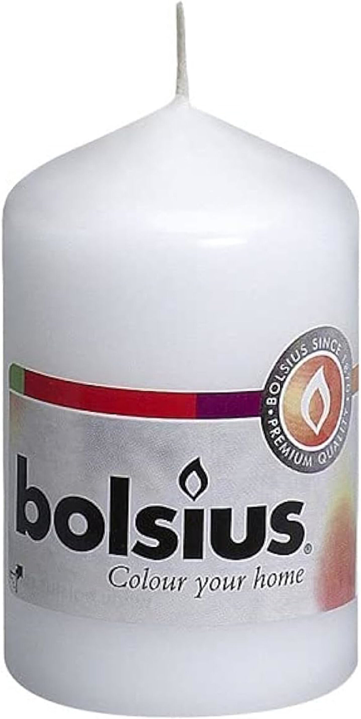 Beyaz Renginde Blok Mum - 80/48mm - 15 Saat Yanma Süresi