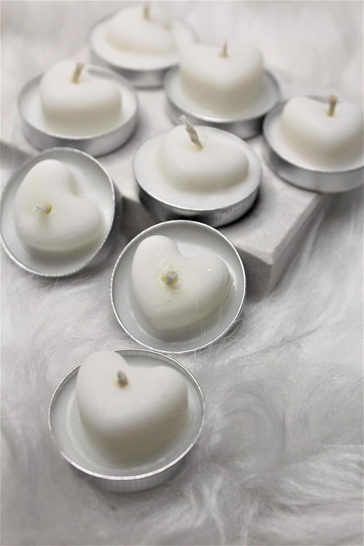 Soya Wax Tealight Mum 8'li