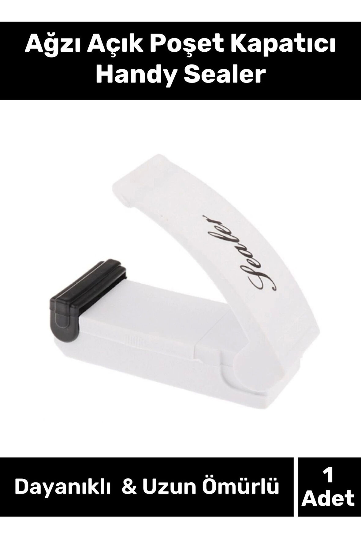 Premium Seri Pilli Yiyecekleri Taze Tutan Pratik Ağzı Açık Poşet Kapatıcı Handy Sealer