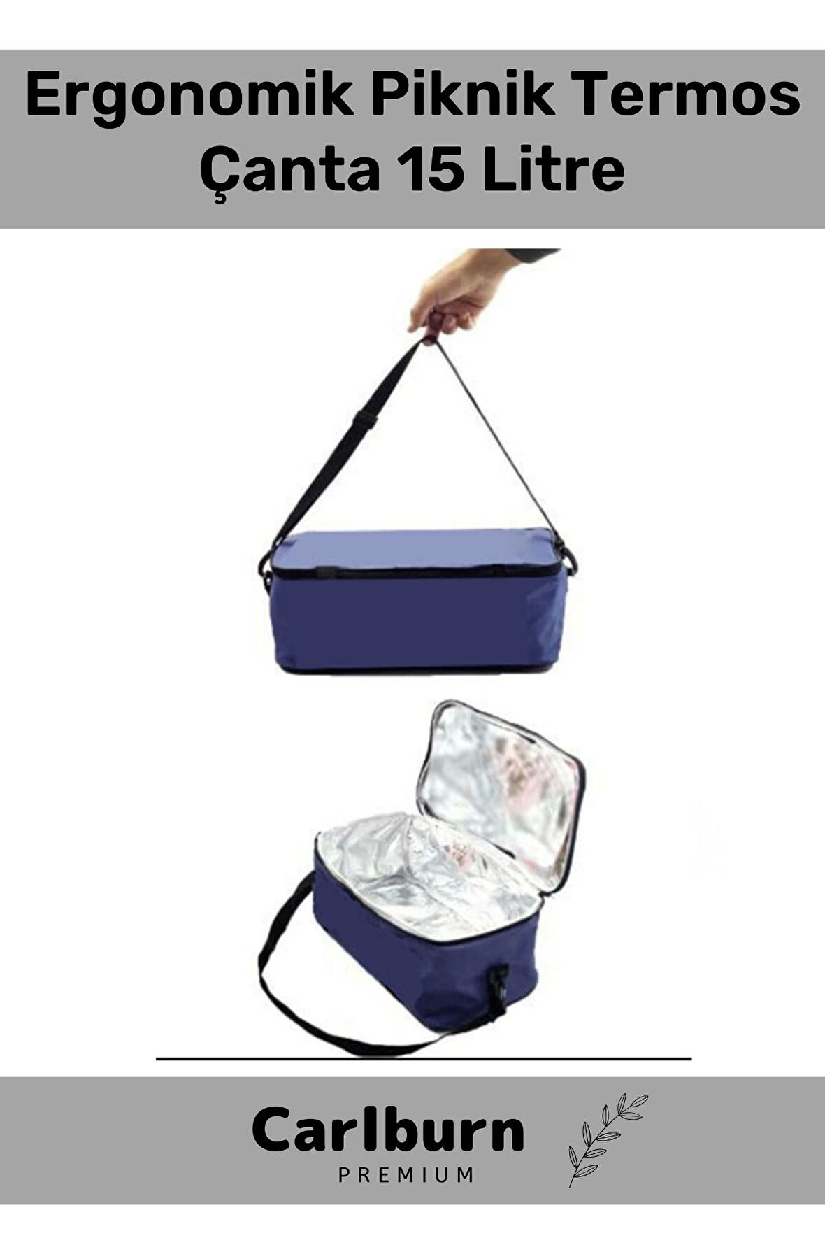 Özel Üretim Şık Görünüm Uzun Süre Sıcak Soğuk Dayanıklı Plaj Kamp Sahil Piknik Termos Çanta 15 Litre