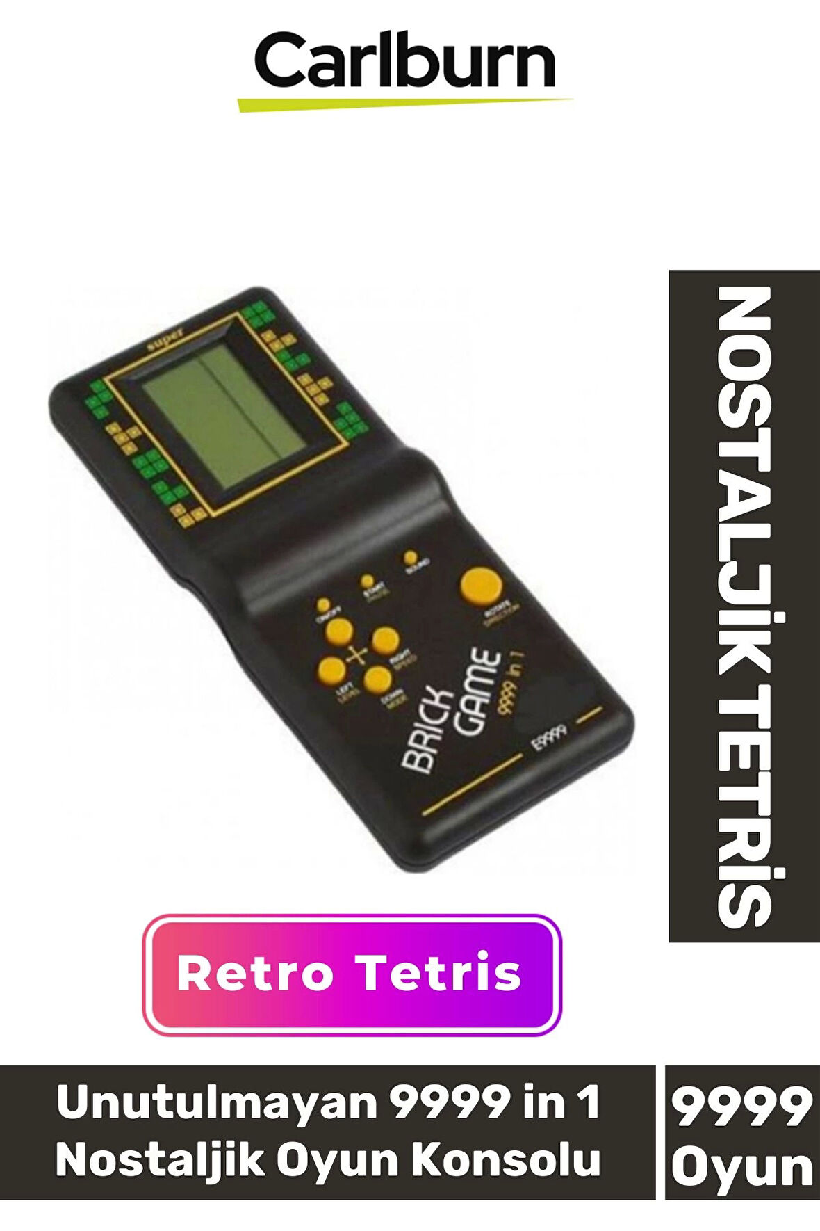 Özel Üretim Retro Oyuncak Atari Pilli El Atarisi Unutulmayan 9999 in 1 Nostaljik Oyun Konsolu Tetris