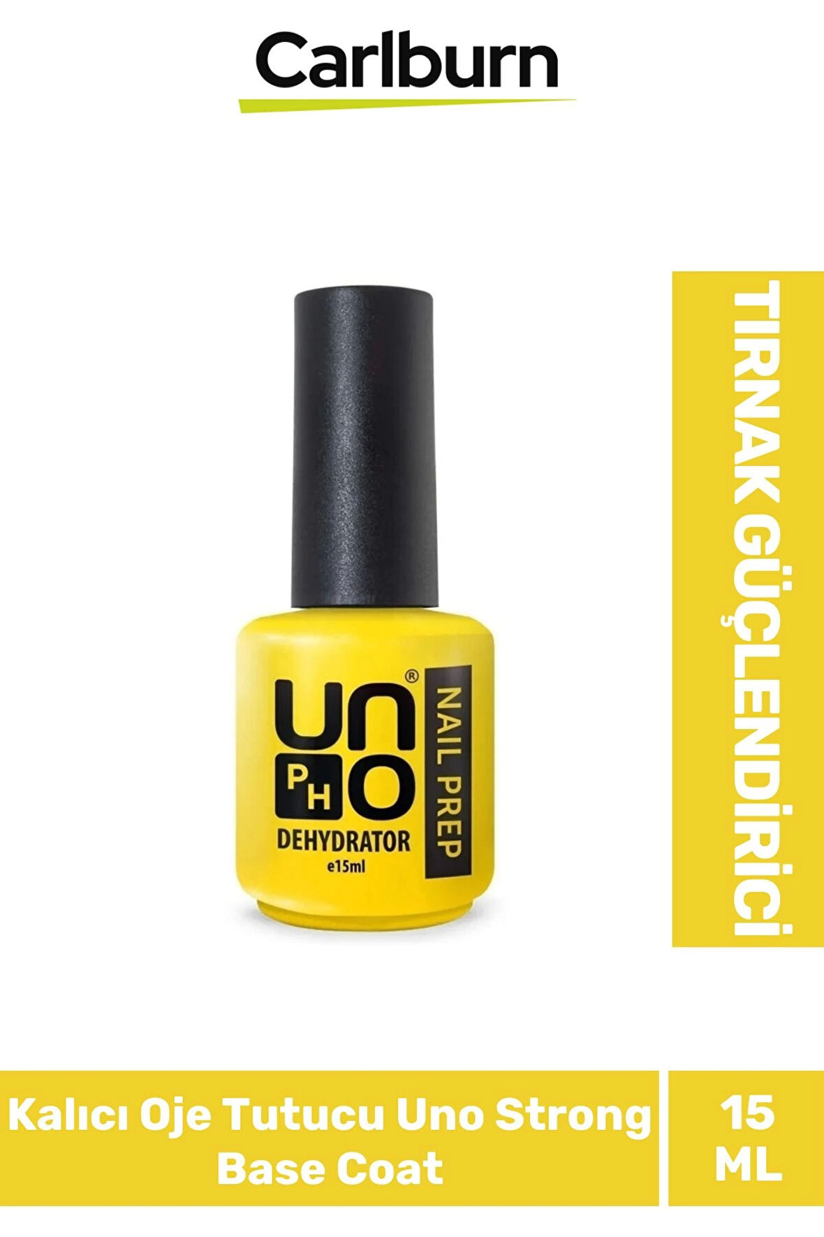 Tırnak Güçlendirici Elastik 48W Cihazlarda Kullanılan Kalıcı Oje Tutucu Uno Strong Base Coat 15 ml