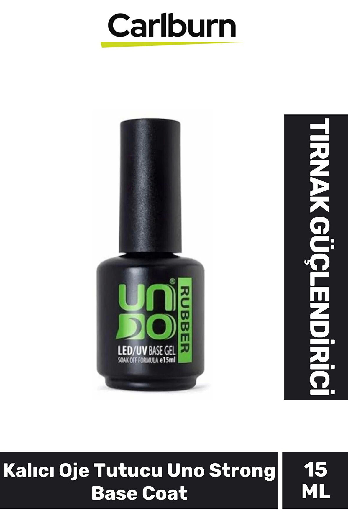 Tırnak Güçlendirici Elastik 48W Cihazlarda Kullanılan Kalıcı Oje Tutucu Uno Strong Base Coat 15 ml