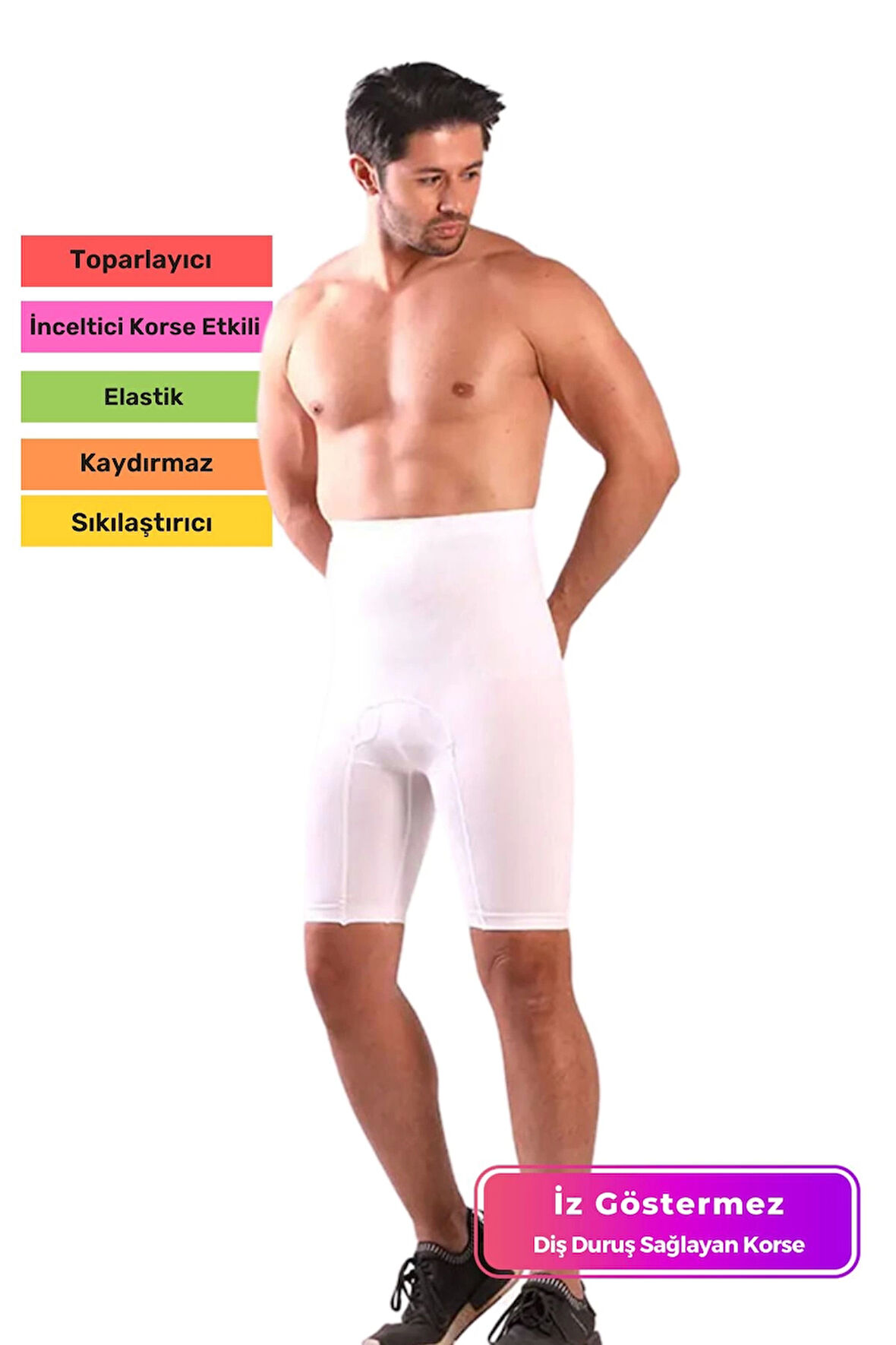 Özel Üretim Kalça Karın Sıkılaştırıcı Diş Duruş Sağlayan Toparlayıcı Esnek Rahat Erkek Boxer Korse