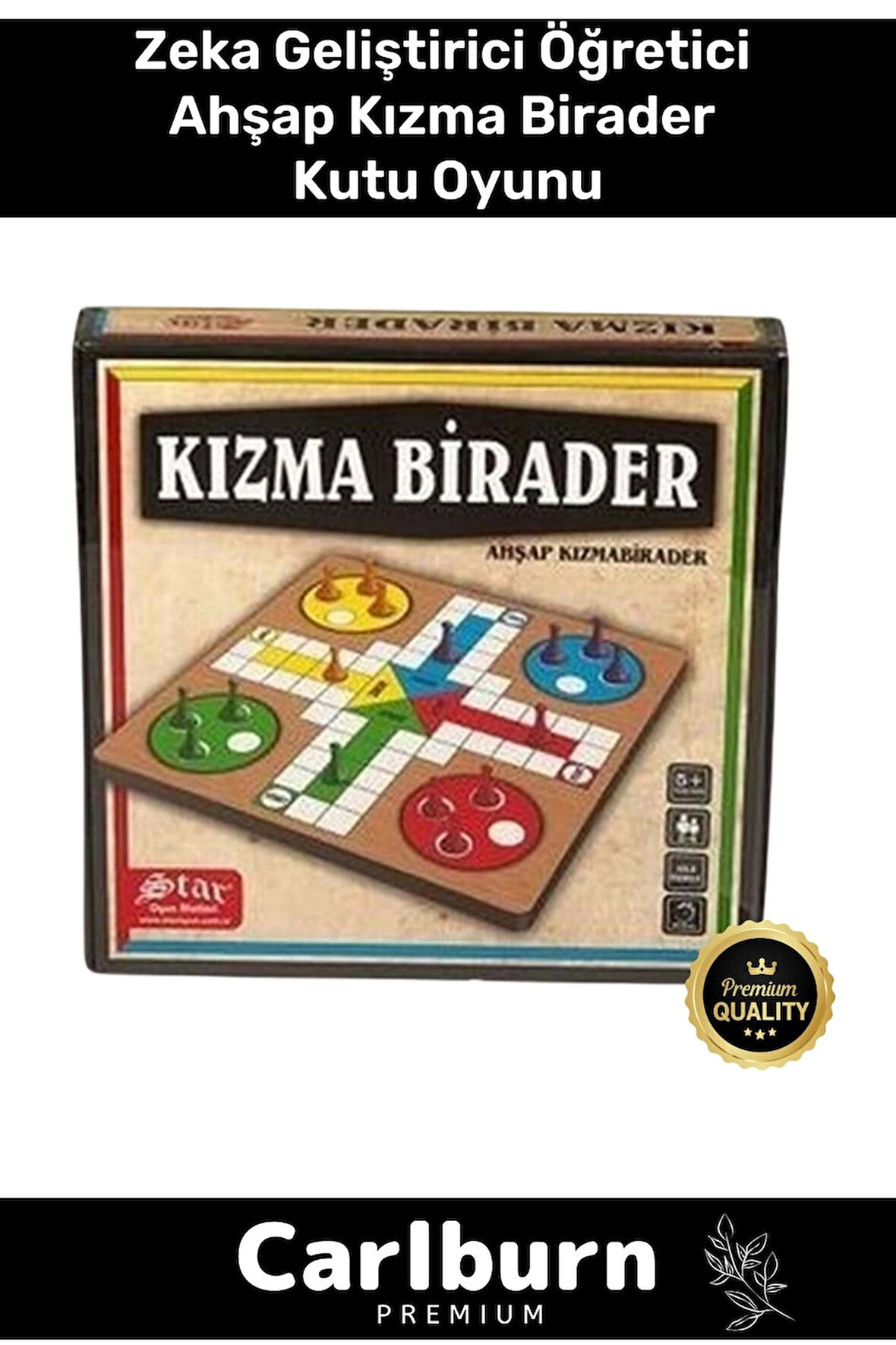 Premium Eğitici Zeka Geliştirici Öğretici Eğlence Aile Parti Ahşap Kızma Birader Kutu Oyunu