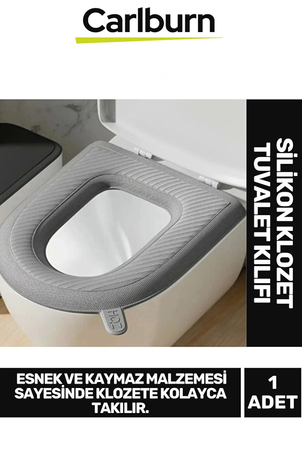 Özel Üretim Esnek Kaymaz Çıkarılabilir Yıkanabilir Yumuşak Silikon Konforlu Klozet Tuvalet Kılıfı