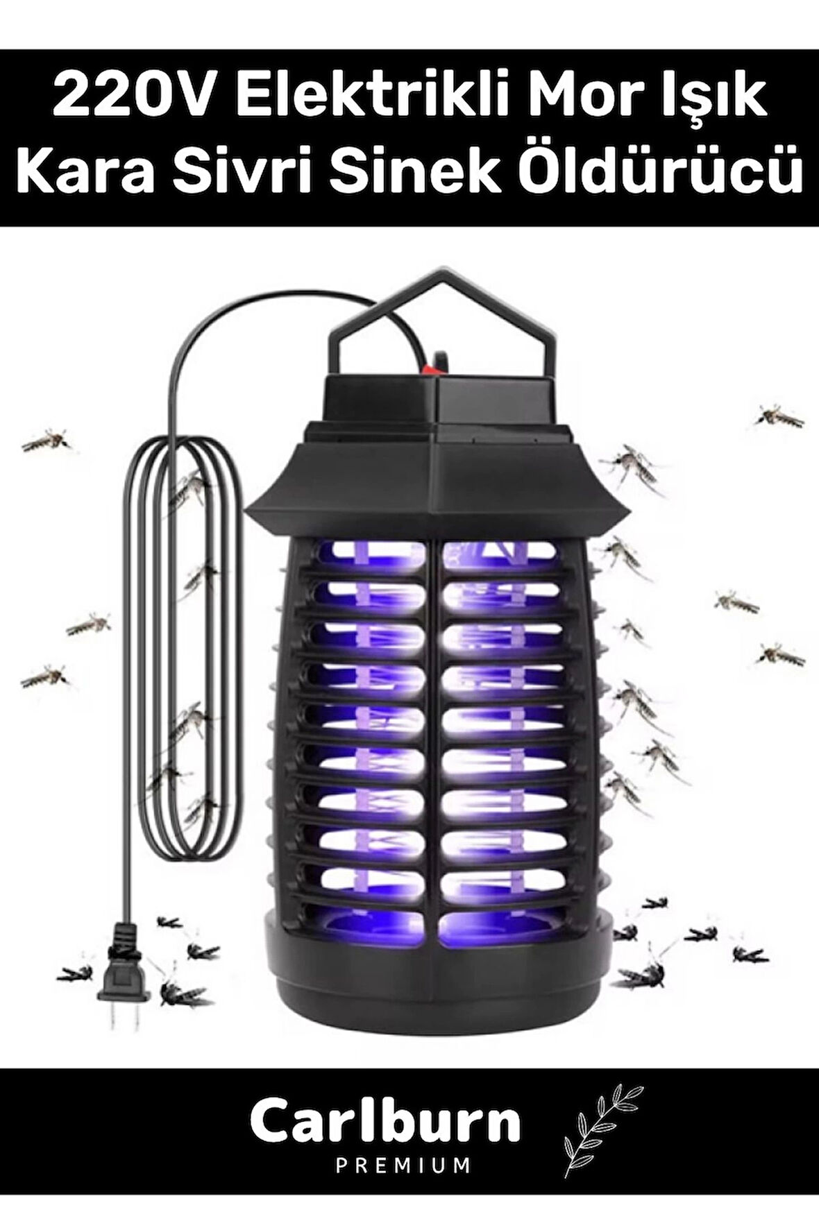 Özel Üretim Prizli Az Yer Kaplar 220V Elektrikli Cihaz Cız Lamba Mor Işık Kara Sivri Sinek Öldürücü