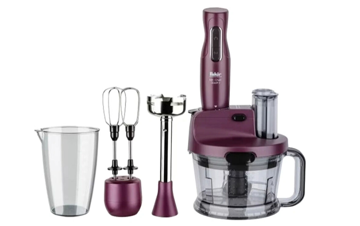  Fakir Mr Chef Quadro Violet 1000 W Blender Seti (VİTRİN ÜRÜNÜDÜR.)