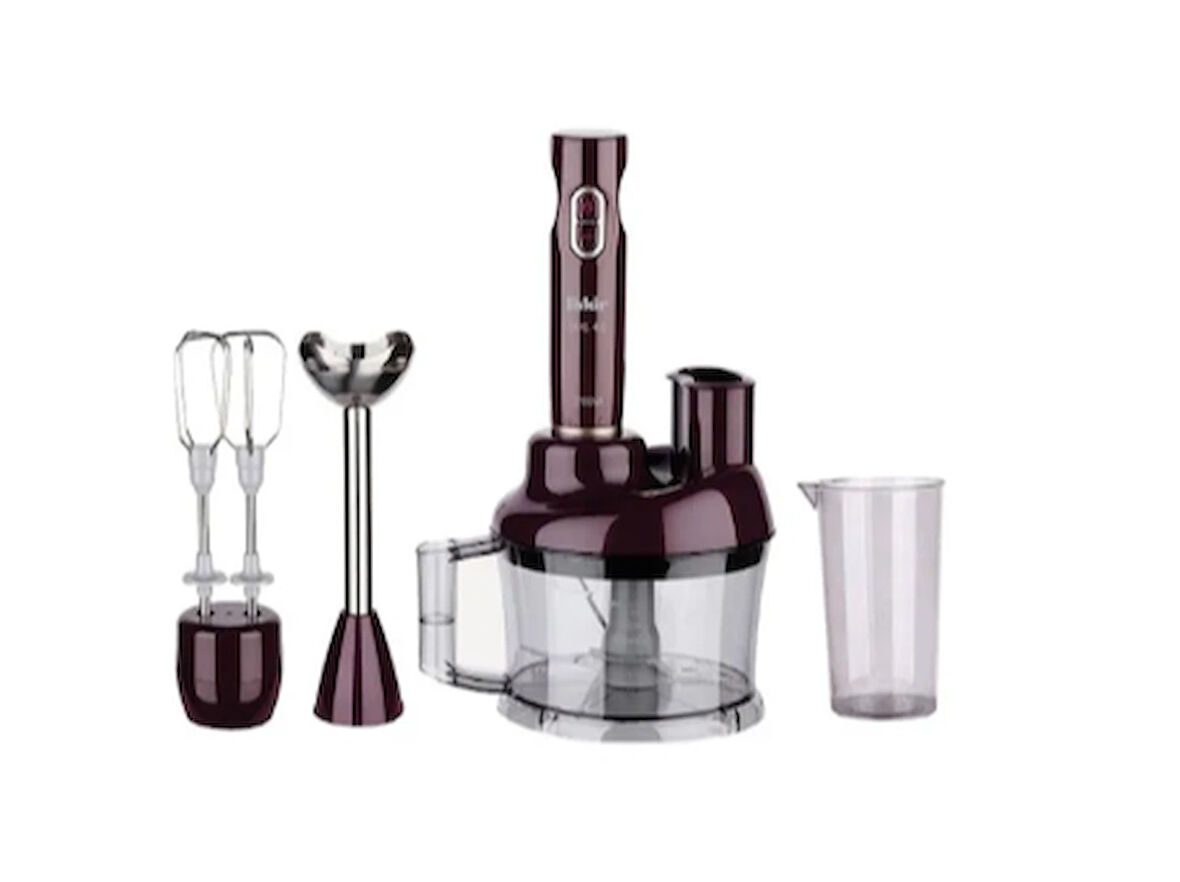 Fakir SMS 410 1700 W Mikser & Blender Seti Mor(VİTRİN ÜRÜNÜDÜR)