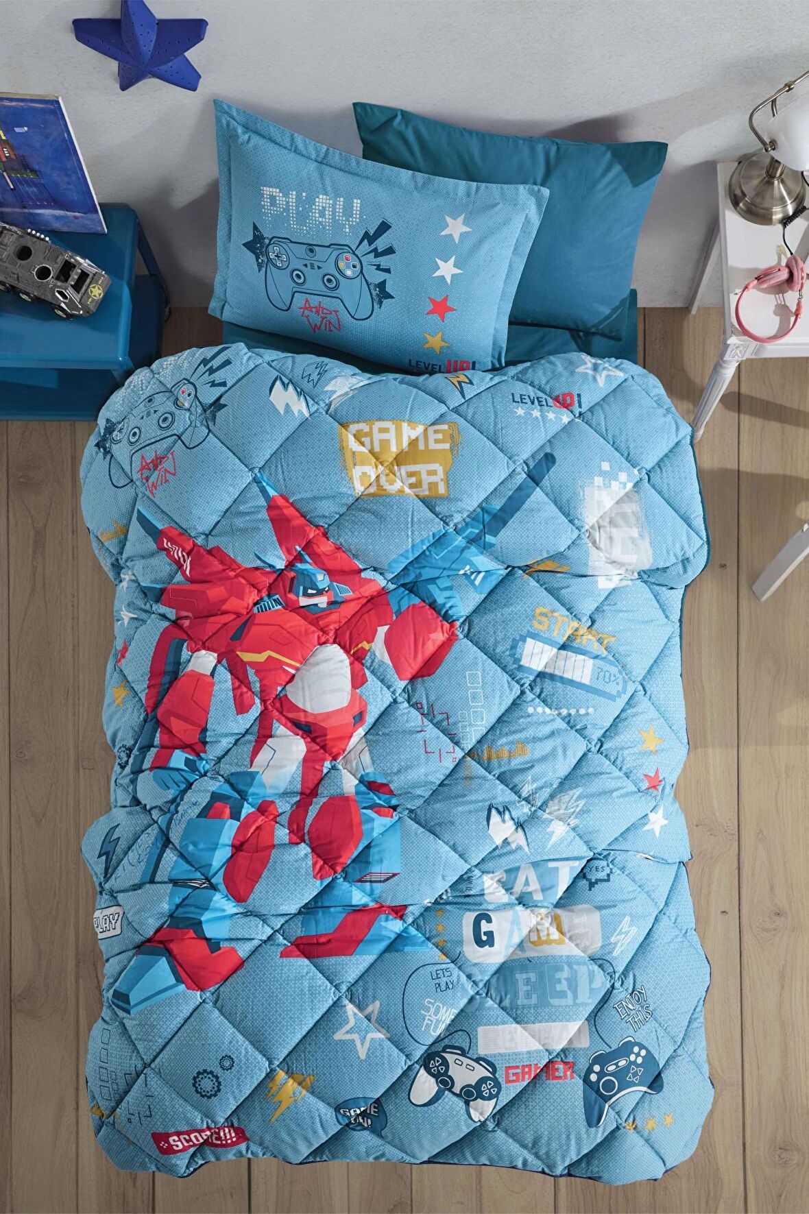 Clasy Ranforce 100% Pamuk Tek Kişilik Uyku Seti