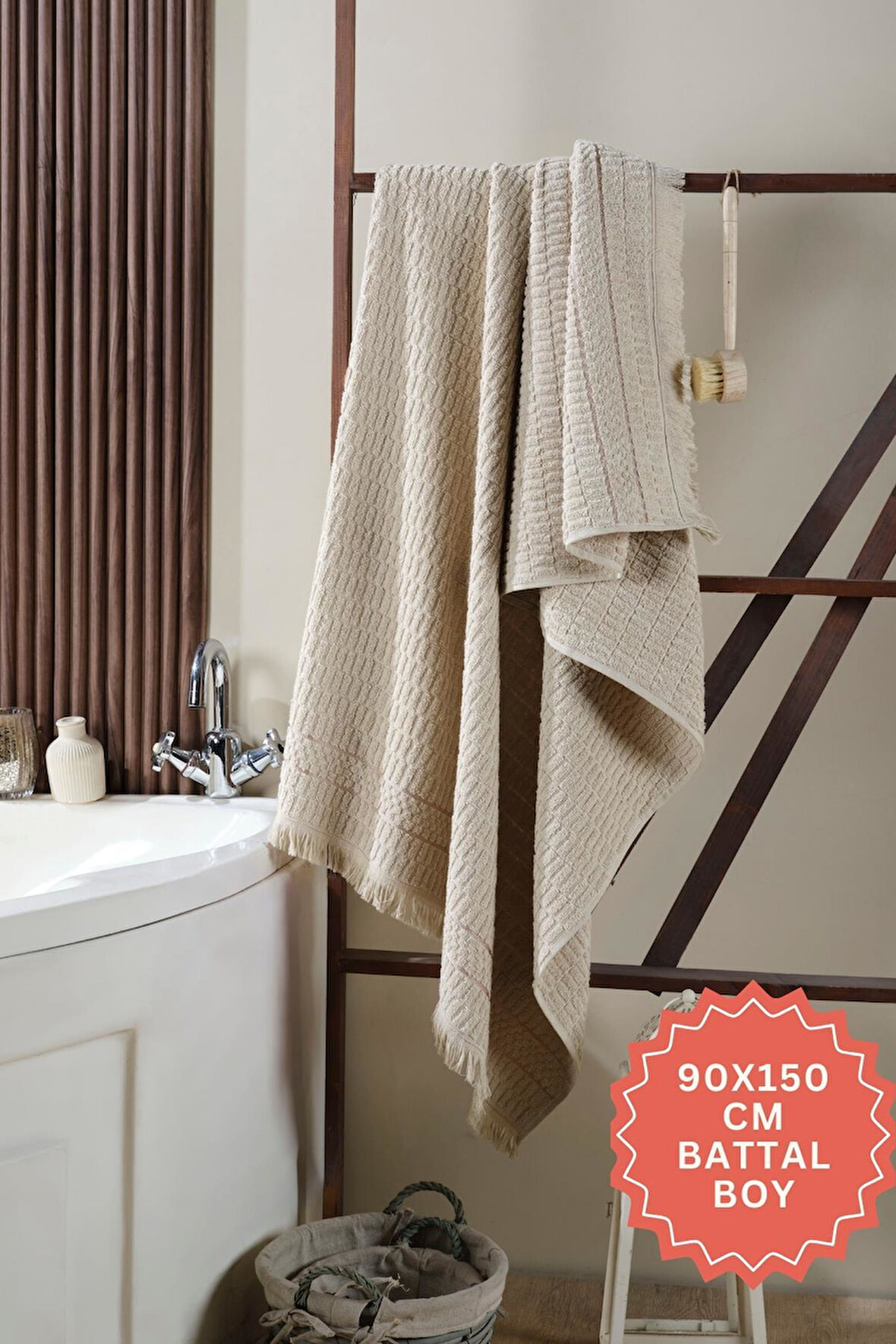 Daphne Banyo Havlusu 90x150 Cm %100 Pamuk Battal Boy
