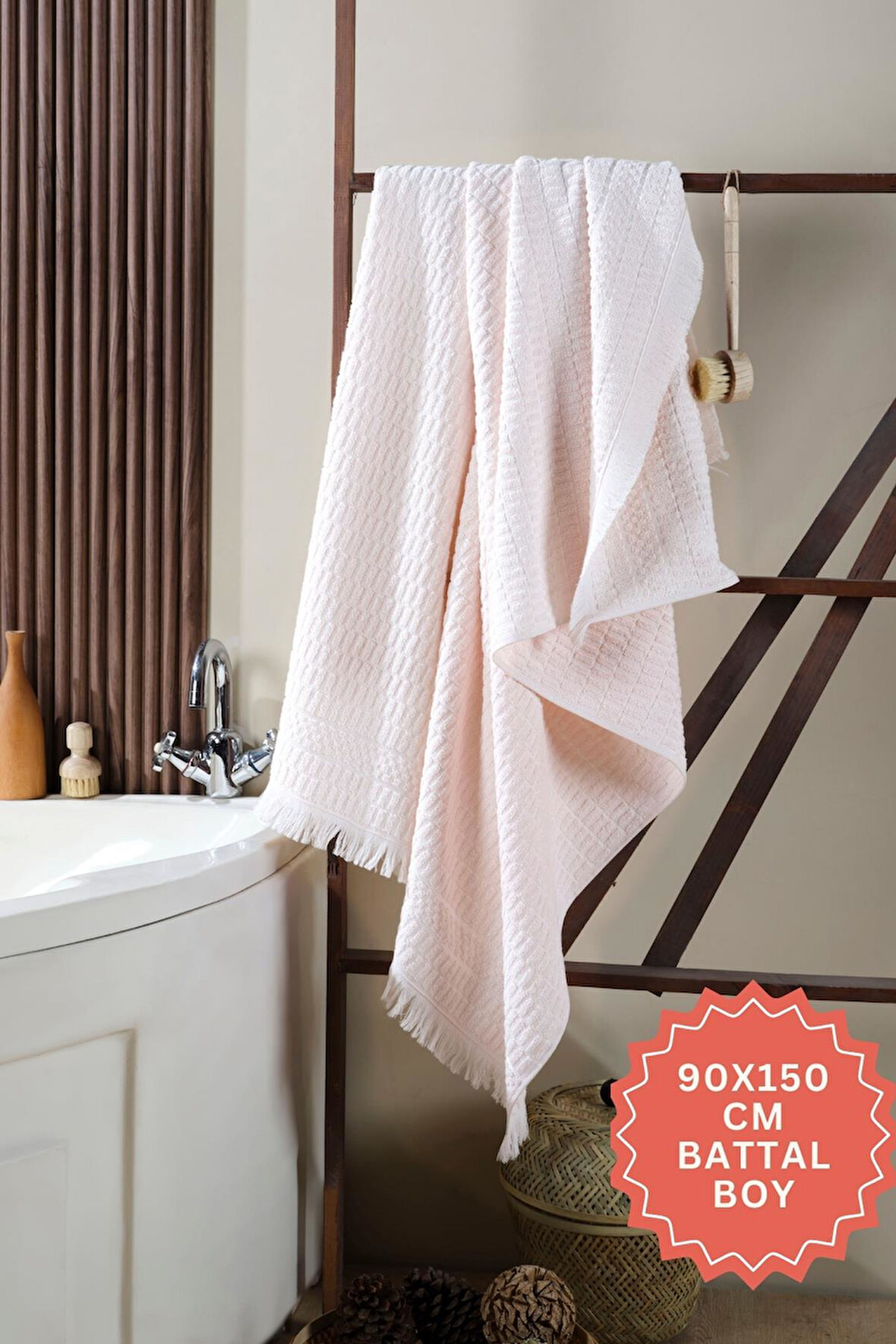 Daphne Banyo Havlusu 90x150 Cm %100 Pamuk Battal Boy