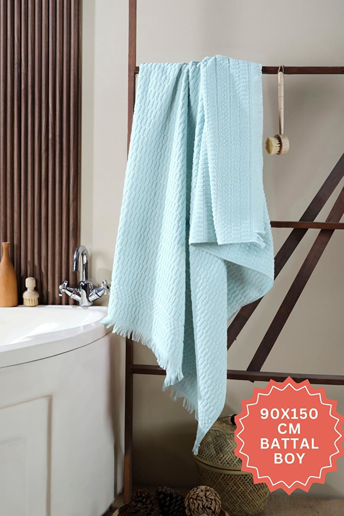 Daphne Banyo Havlusu 90x150 Cm %100 Pamuk Battal Boy