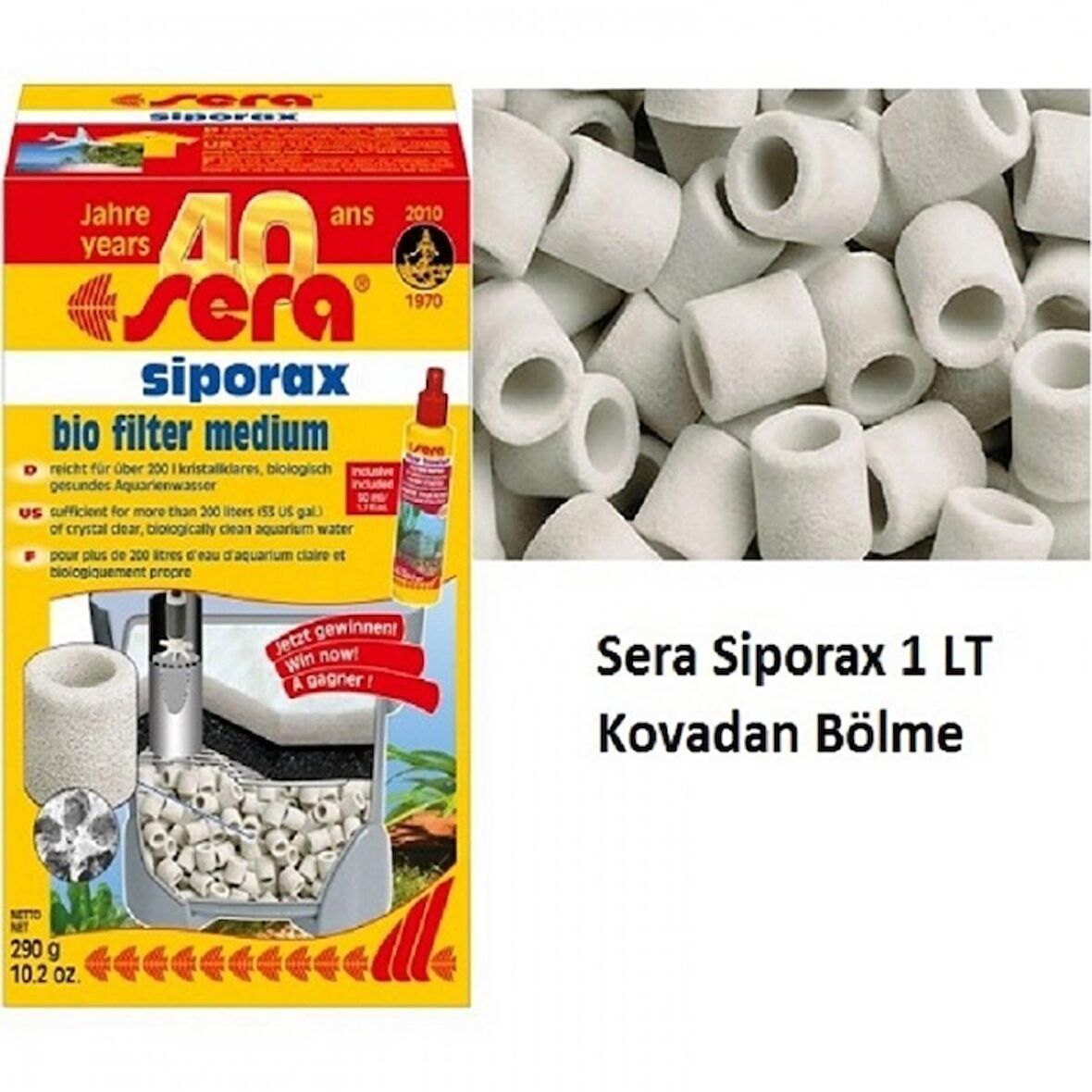 Sera Siporax Filtre Malzemesi 1 Litre 290 Gr