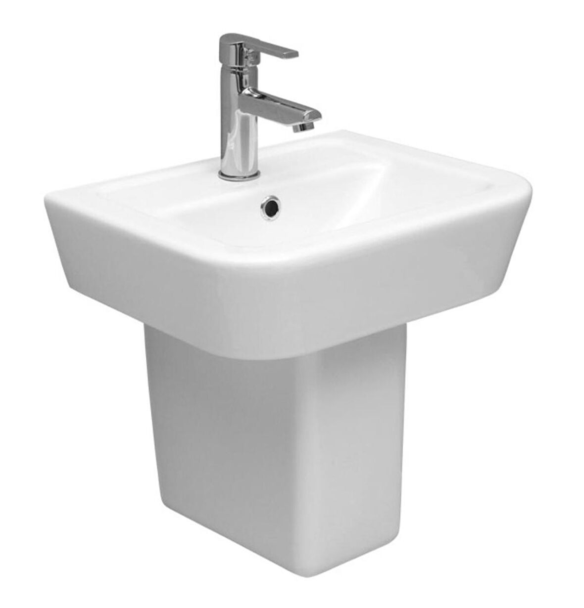 Serel Star Lavabo 38x45 Cm + Star Yarım Ayak DE42+DE21