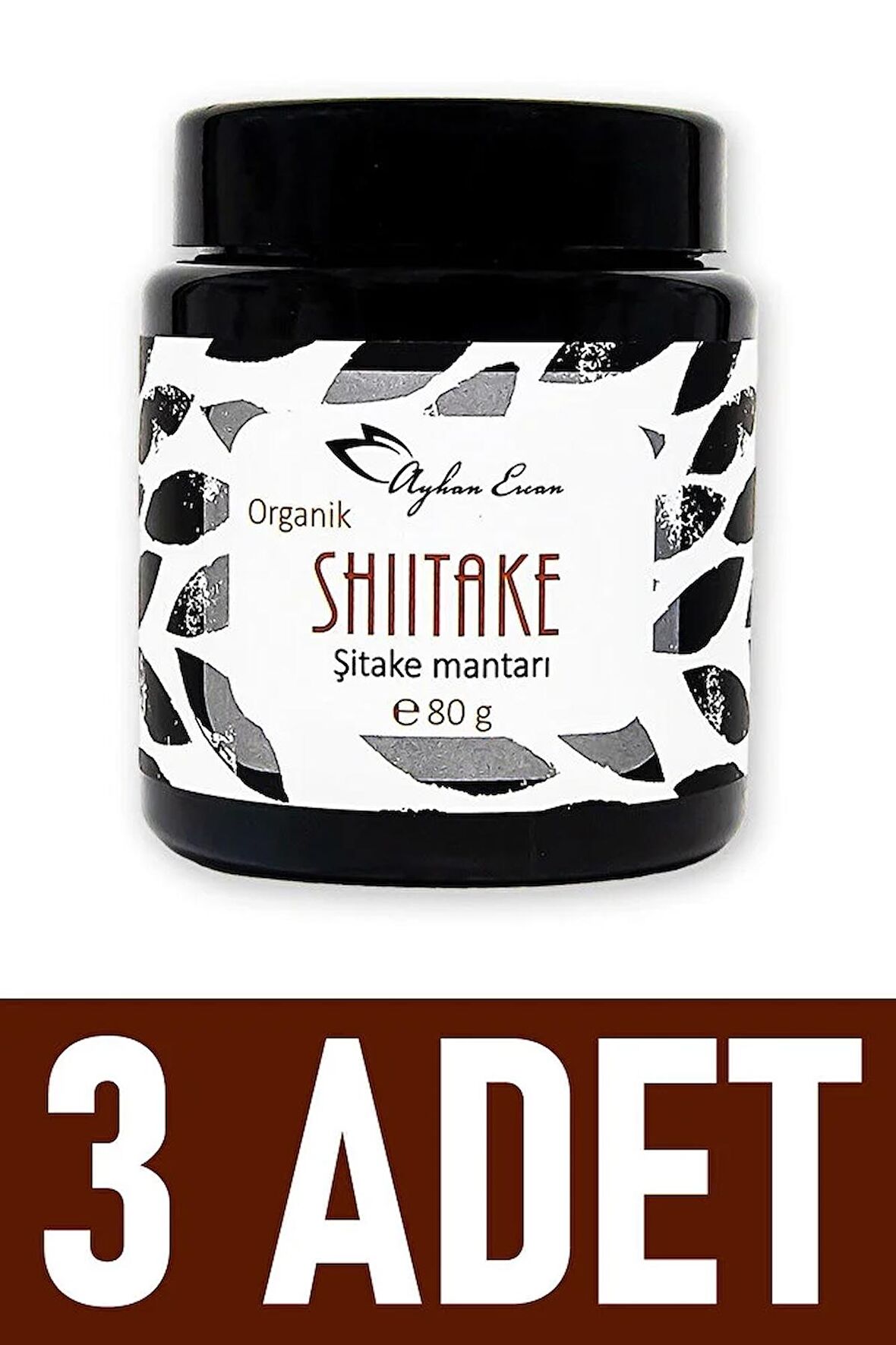 Organik Shiitake Mantarı 80 gr (3 Adet)