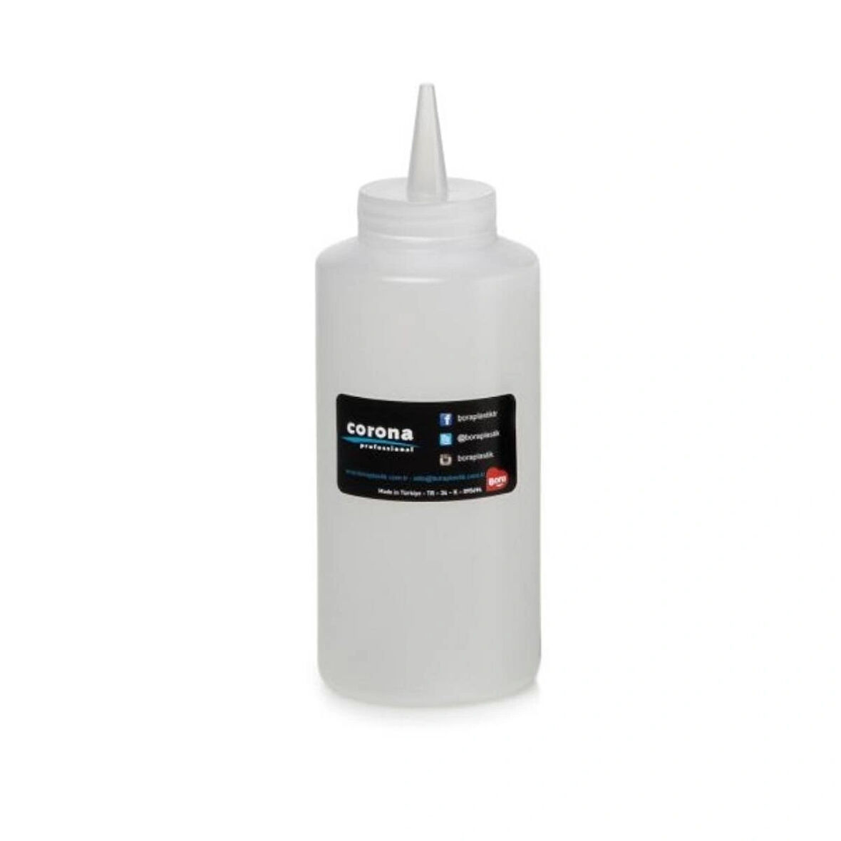 Bora Plastik BO2100 Corona Professional Ketçap Mayonez Şişesi 420 ml Şeffaf