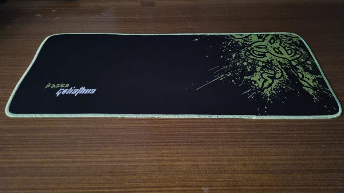 Razer 70X30 cm FOSFORLU İPLİ Speed Kaymaz Taban Dikişli Oyuncu Gaming Mouse Pad
