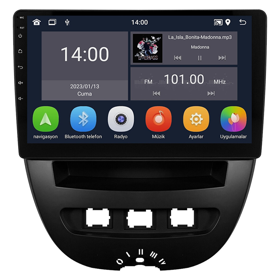 Peugeot 107 Android Multimedya Sistemi (2005-2014) CRV-4844XD