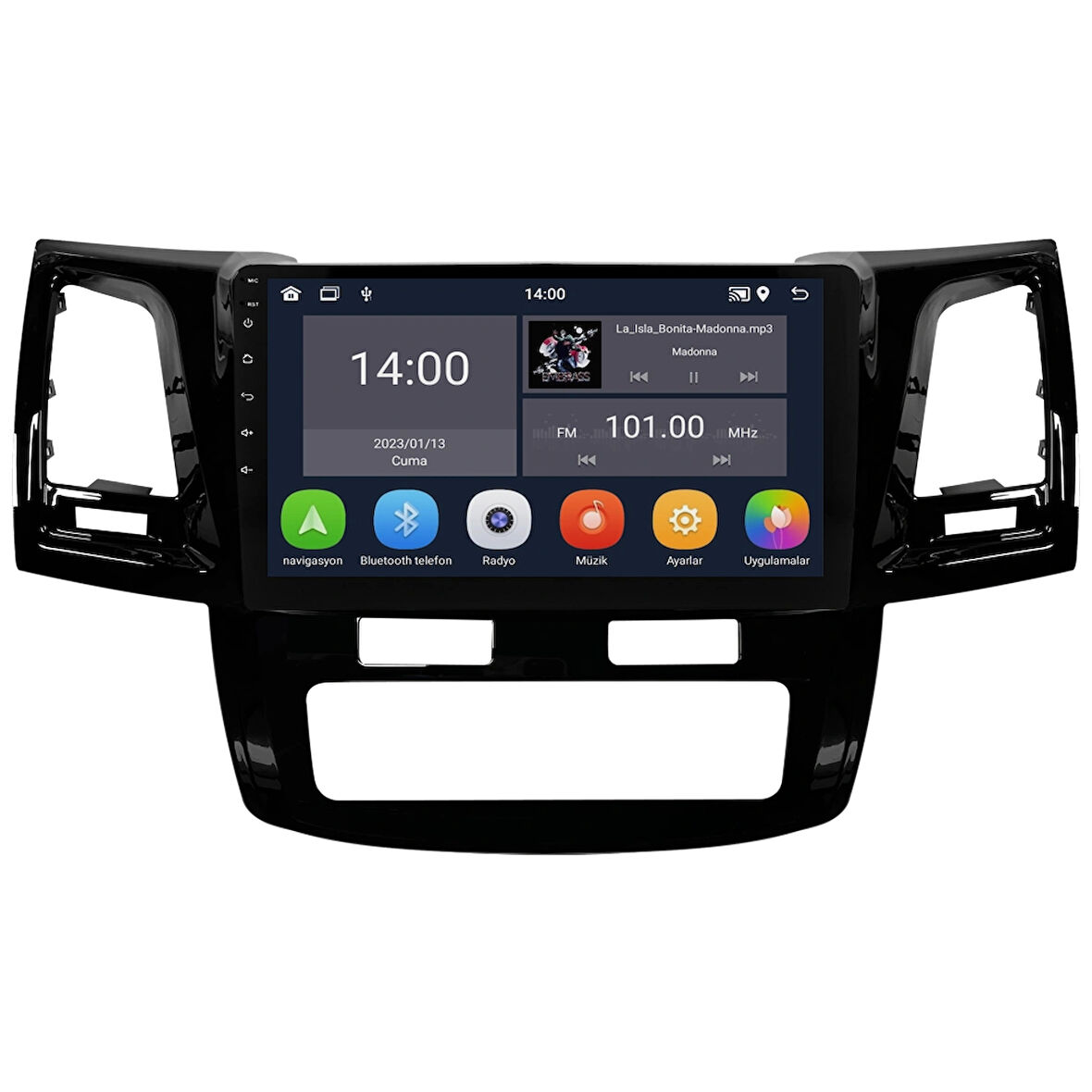 Toyota Hilux Android Multimedya Sistemi (2006-2014) CRV-4784XD Dijital Klima