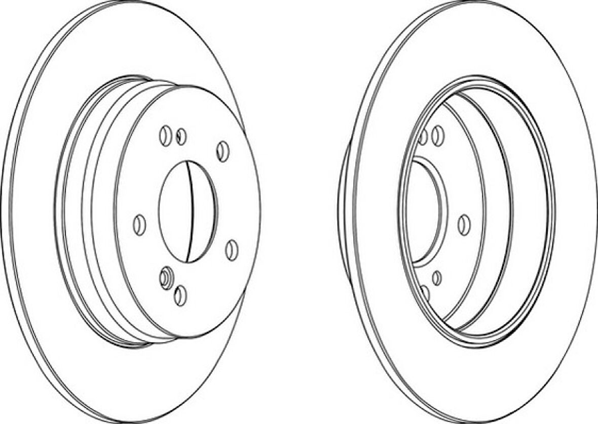 Mercedes Fren Diski Arka - Takım - Frd Ddf819