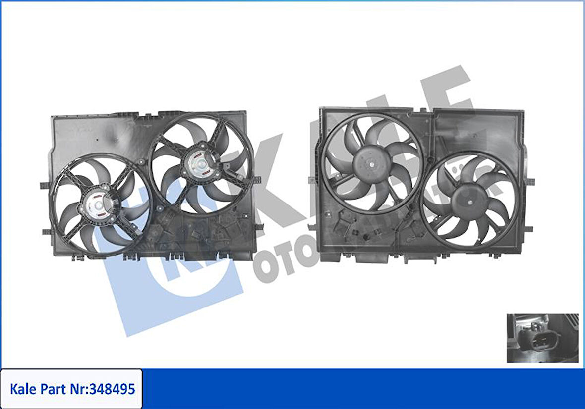 Fiat Fan Motoru (elektro Fan) Ducato III 2,3jtd 06> Klimalı 300v - Kale 348495