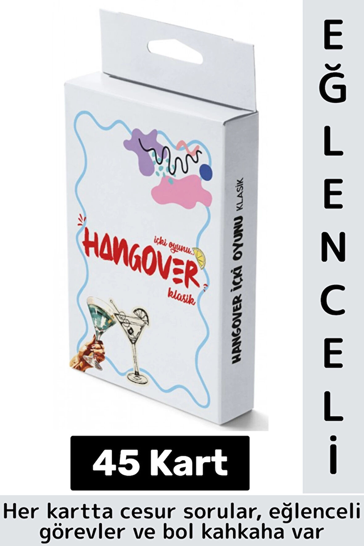 Eğlenceli Cep Boy Arkadaş Parti Özel Gün Sosyalleşme Oyun Hangover Mini İçki Oyunu-Klasik